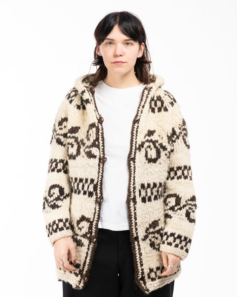 70’s Homemade Hooded Cowichan - Medium