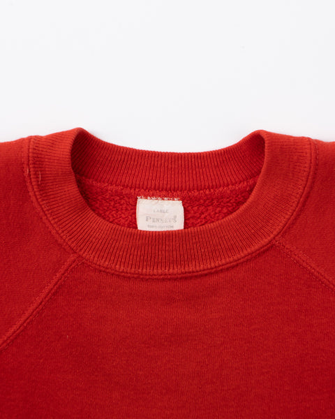 60’s Penney’s Heavy Raglan Crewneck - Large