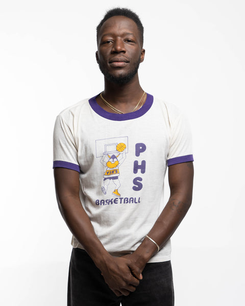 80’s Basketball Ringer Tee - Medium
