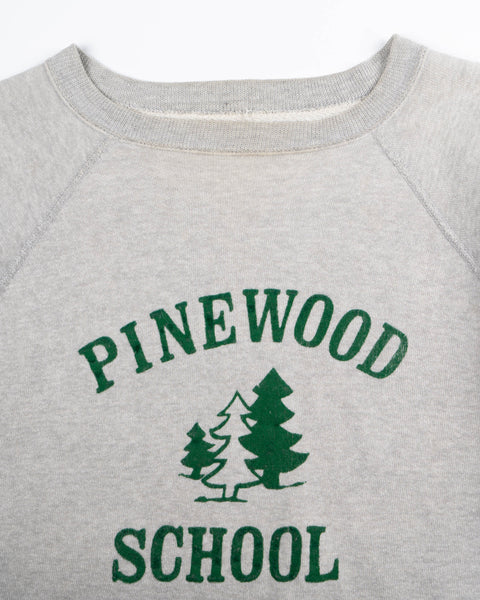60’s Flocked Pinewood School Crewneck - Large
