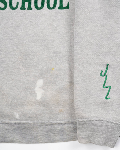 60’s Flocked Pinewood School Crewneck - Large