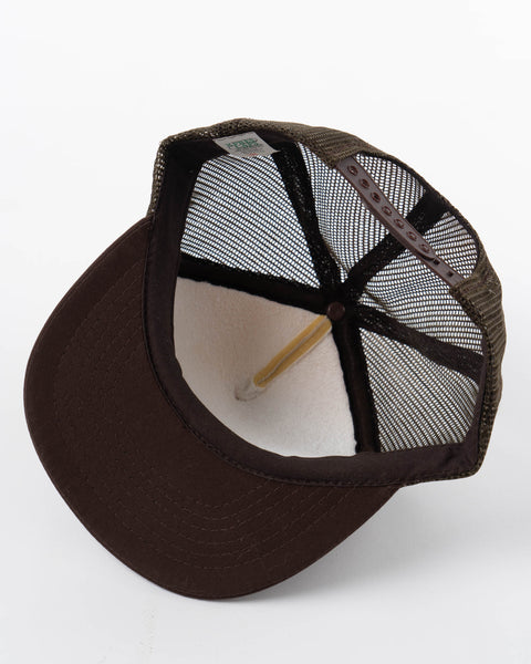 80’s Brown Mesh Trucker - OS