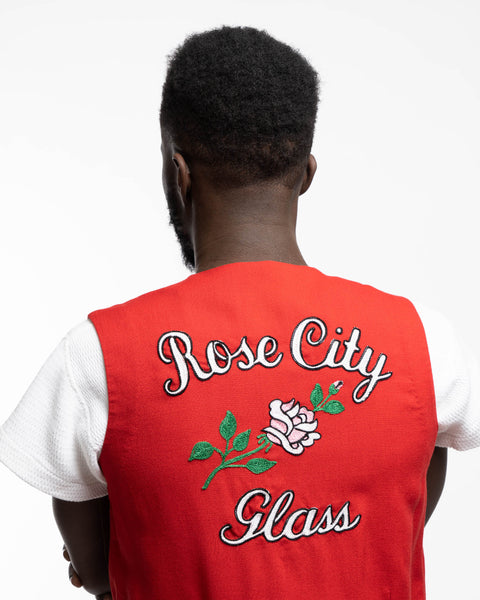 70's Rose City Glass Work Vest - XS