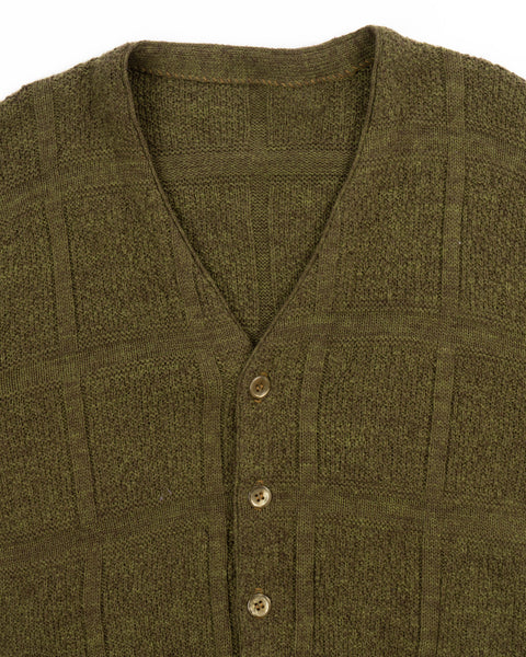 60’s Pattern Knit Cardigan - Medium