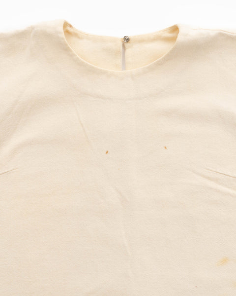 70’s Ecru Cotton Blouse - XS