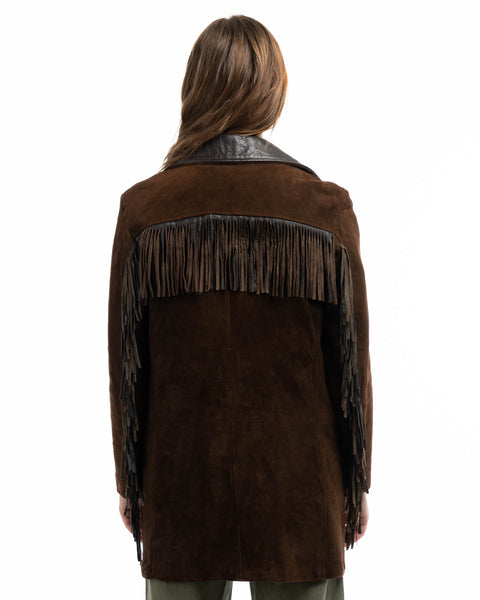 70’s Western Fringe Jacket - Large