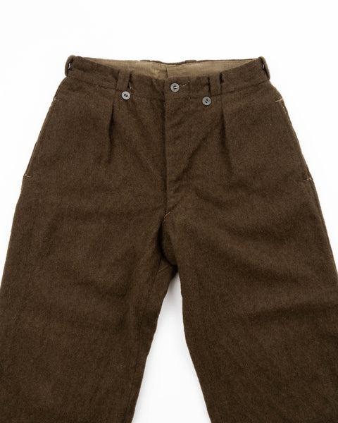 50’s French Military Pleated Wool Trousers - 29” x 24”