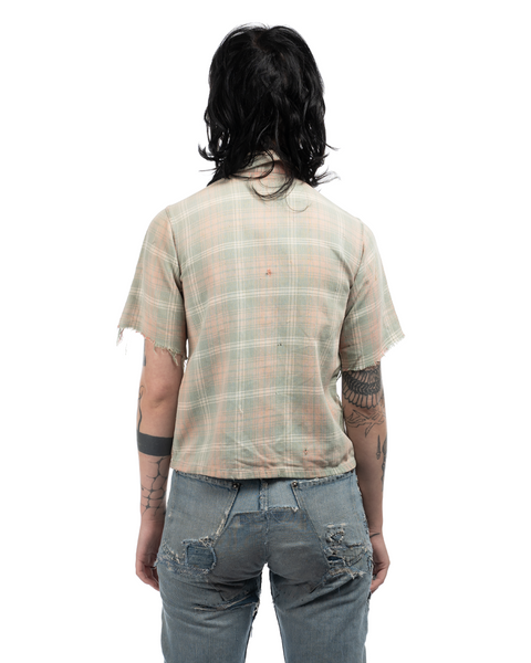 30's Perfect Faded Cotton Flannel - XS