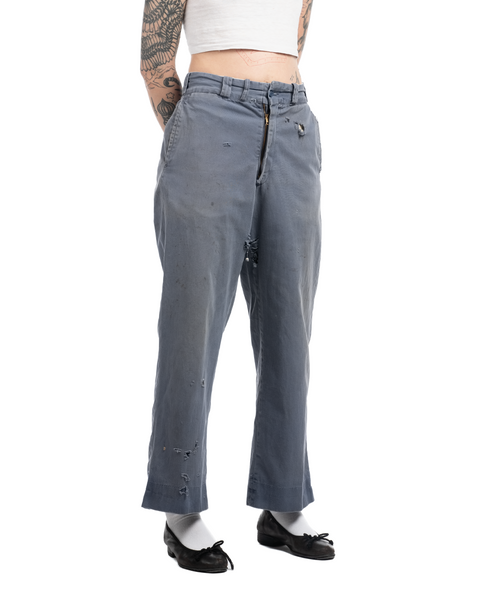 50's Cotton Trousers - 27" x 28"