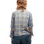 50's Cotton Flannel Loop Collar Shirt - XS