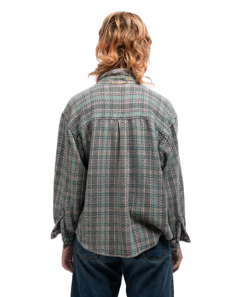 80's Chunky Cotton Flannel Shirt - Medium