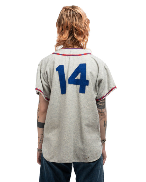 50's Wool Baseball Jersey - Medium