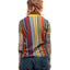 70's Striped Mock Neck Tee - Small