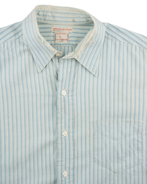 40's Striped Button-up Shirt - Medium