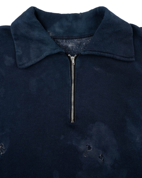60's Thrashed Quarter-Zip Sweatshirt - Medium