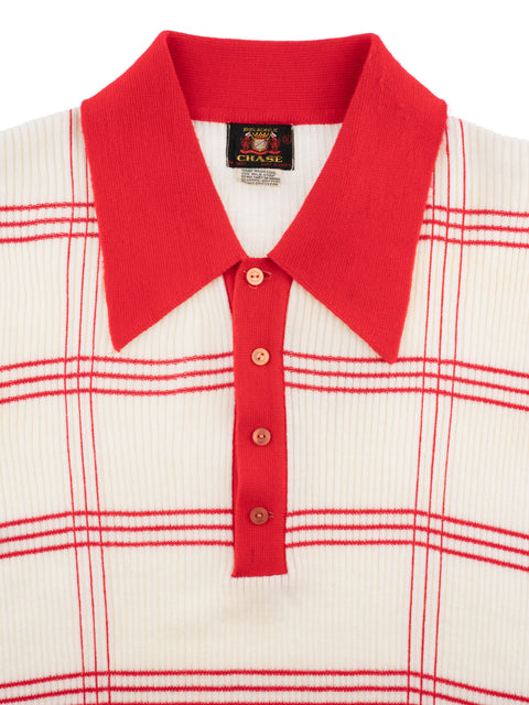 70's Knit Polo Shirt - Medium