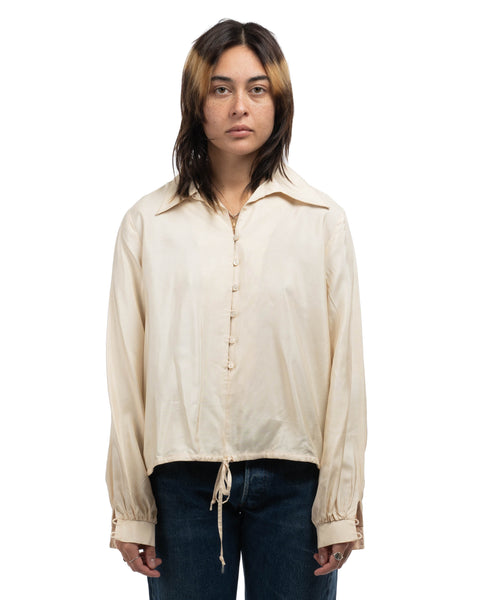 80's Silk Pull-Over Shirt - Small