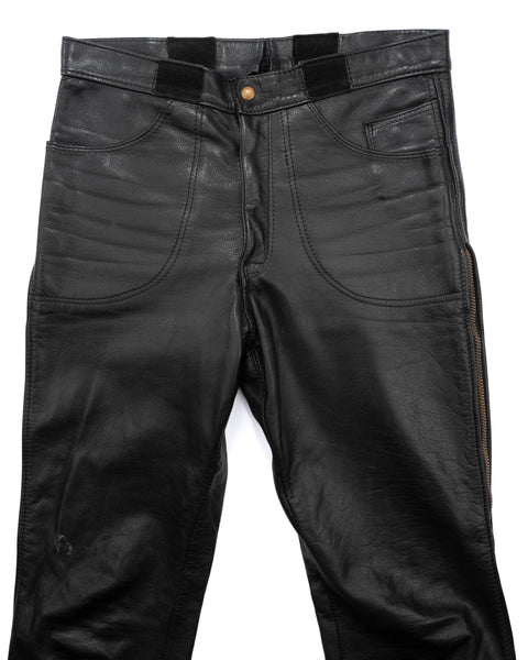 80's Leather Pants - 34" x 33.5"