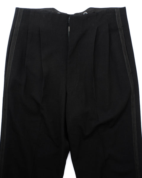 1950s Pleated Tuxedo Tousers