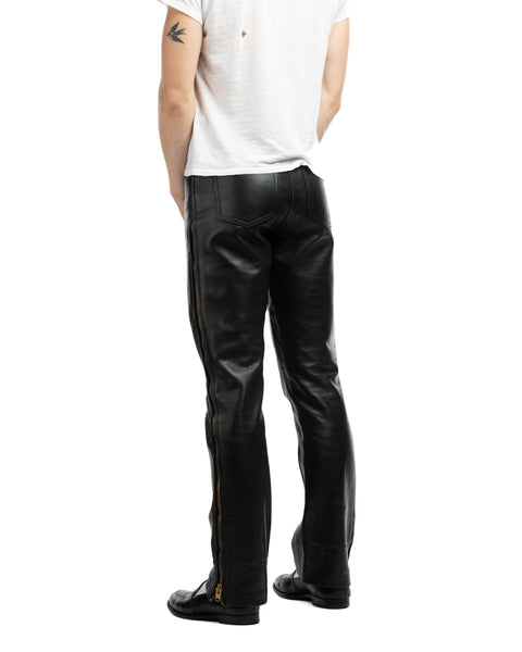 80's Leather Pants - 34" x 33.5"