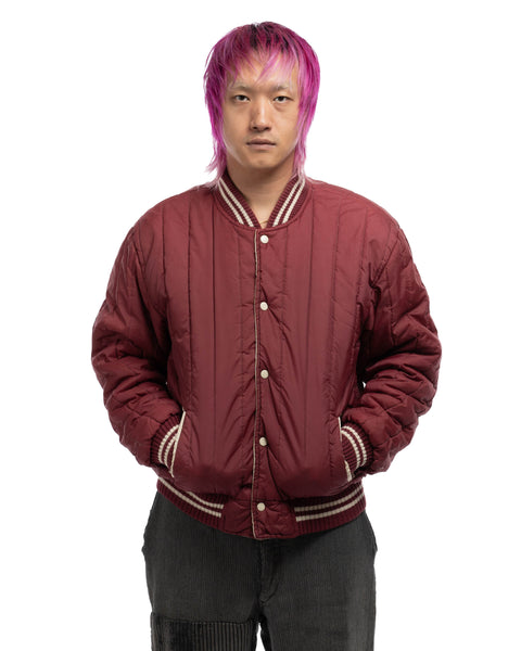 70's Quilted Bomber Jacket - Medium