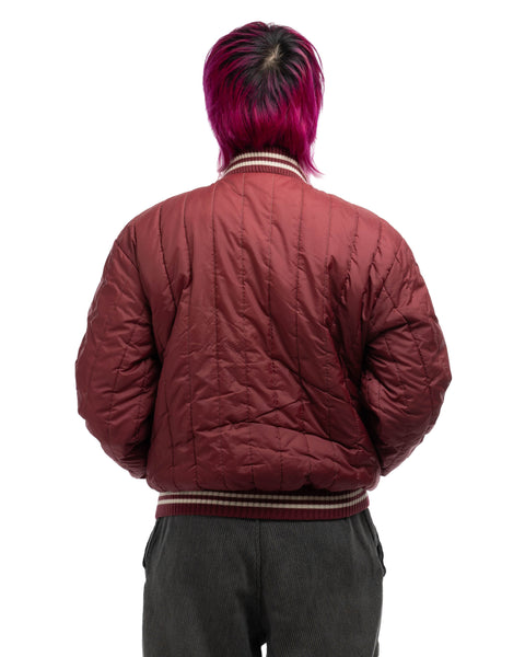 70's Quilted Bomber Jacket - Medium