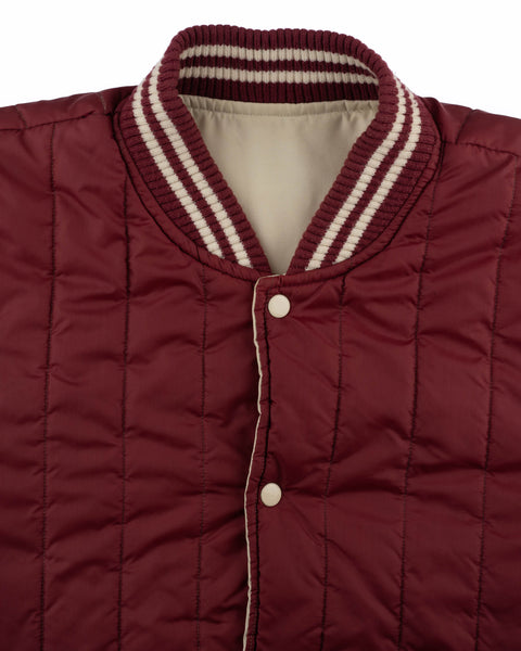 70's Quilted Bomber Jacket - Medium