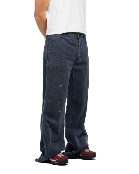 70's Wide Leg Moleskin Trousers - 34" x 35"