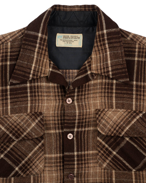 70's Penney's Loop Collar Flannel - Large