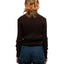 60's Patterned Mock Neck Sweater - Medium