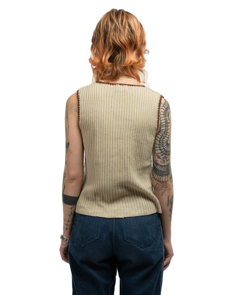 60's Paneled Sweater Vest - Medium