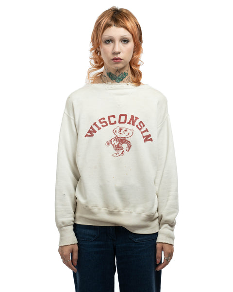 50's Wisconsin Double V Sweatshirt - Large