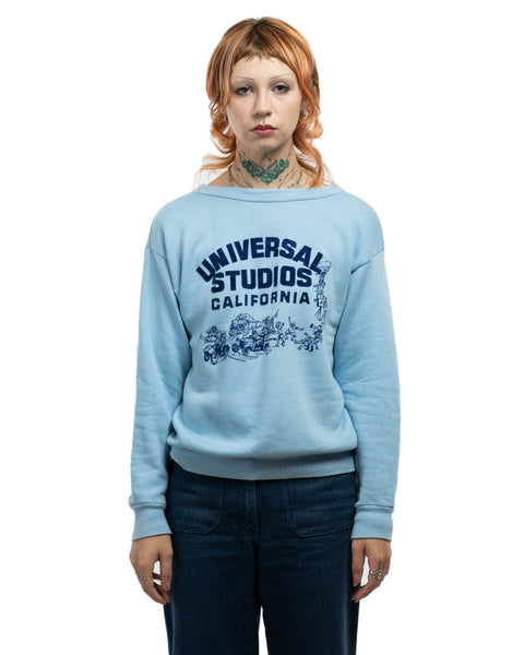 70's Universal Studios Flock Print Sweatshirt - Medium