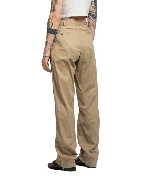 40's Khaki Trousers -  28” x 32”