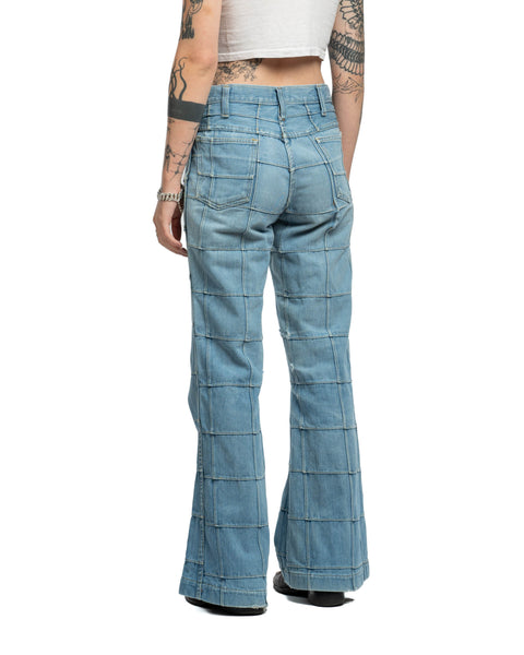 70's Paneled Denim - 30" x 30"