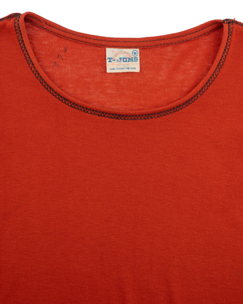 70's Overlock Stitch Top - Small