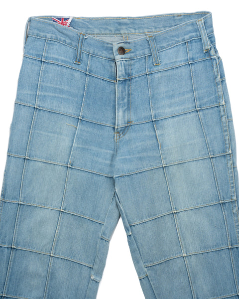 70's Paneled Denim - 30" x 30"