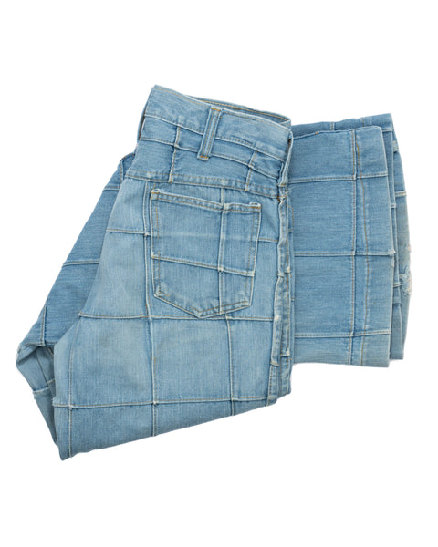 70's Paneled Denim - 30" x 30"