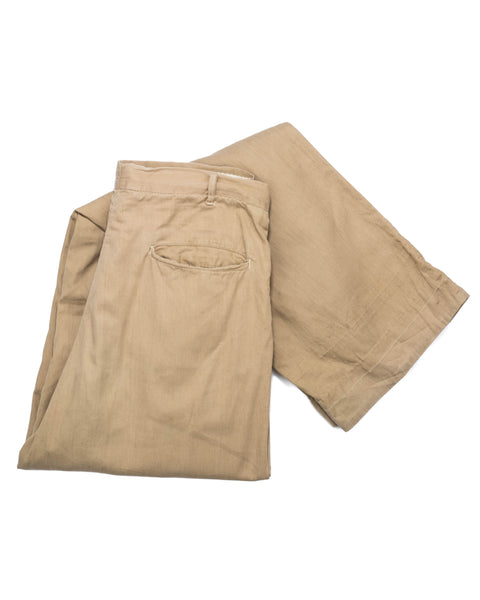 40's Khaki Trousers -  28” x 32”
