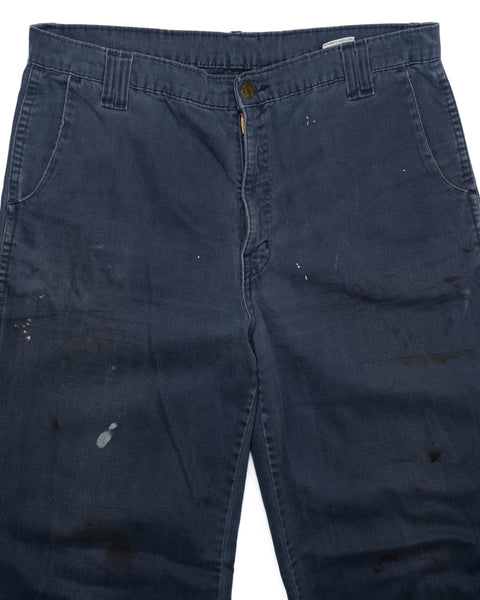 70's Wide Leg Moleskin Trousers - 34" x 35"