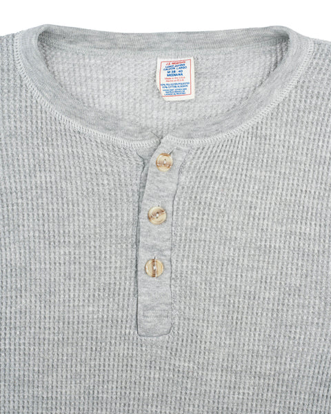 70's Waffle Thermal Henley - Medium
