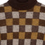 60's Patterned Mock Neck Sweater - Medium