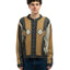 60's Patterned Cardigan Sweater - Medium