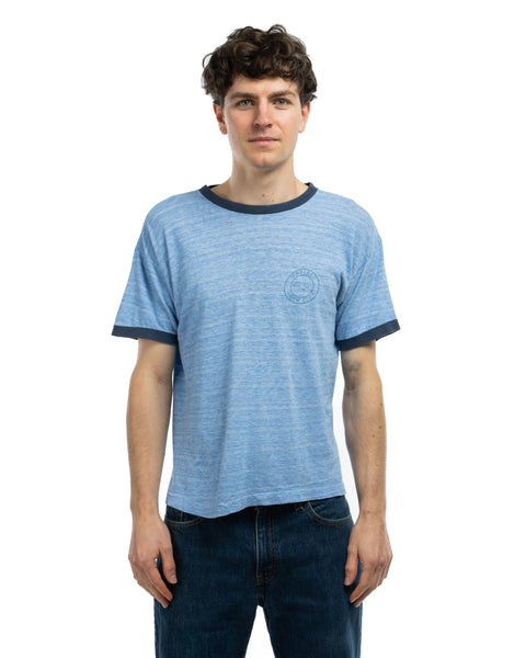 70's Champion Blue Bar Swim Shirt - Medium