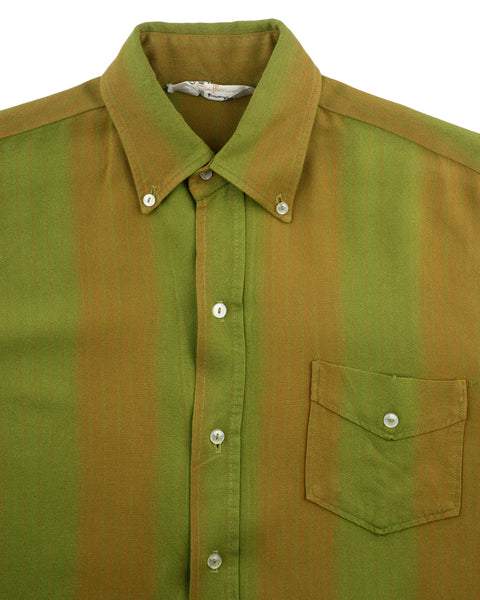 60's Rayon Oxford Shirt - Medium