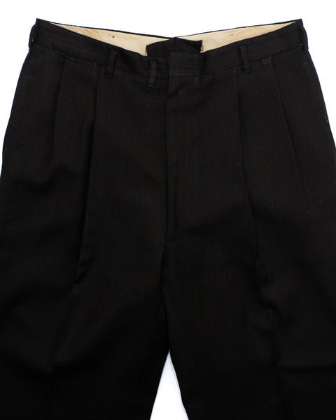 60's Pleated Trousers - 34" x 32"