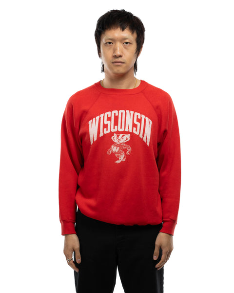 80's Champion Wisconsin Sweatshirt - Large