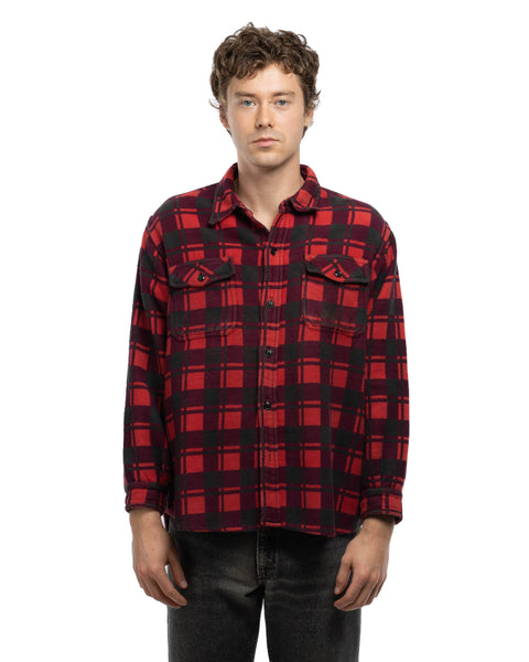 60's Heavy Cotton Flannel - Large