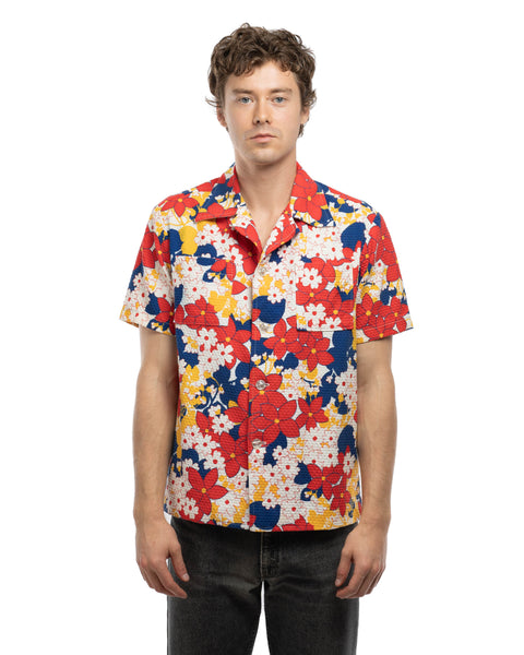 70's Floral Party Shirt - Large