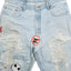 90's Levi's Patched Denim - 35" x 32"